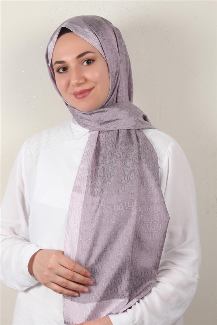 Monogram Şal 145-29 Lila