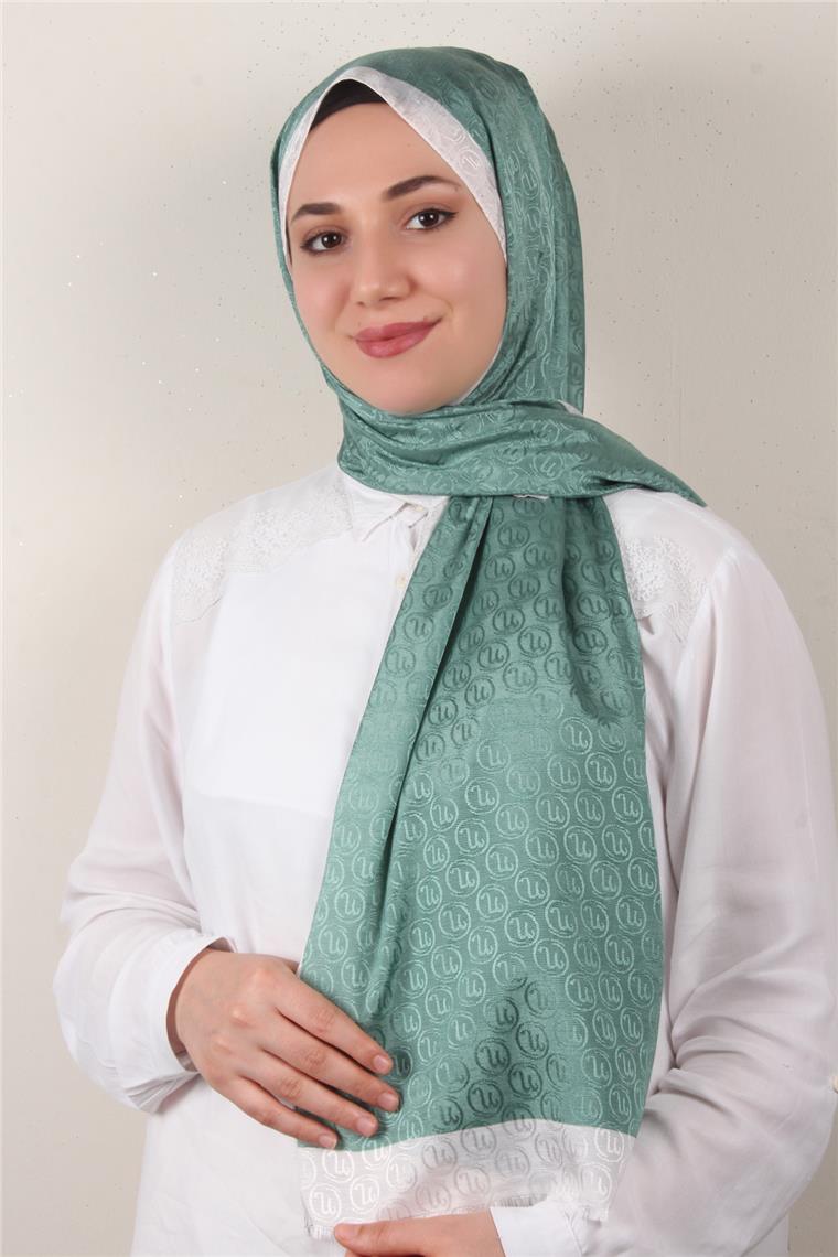 Monogram Şal 145-38 Yeşil