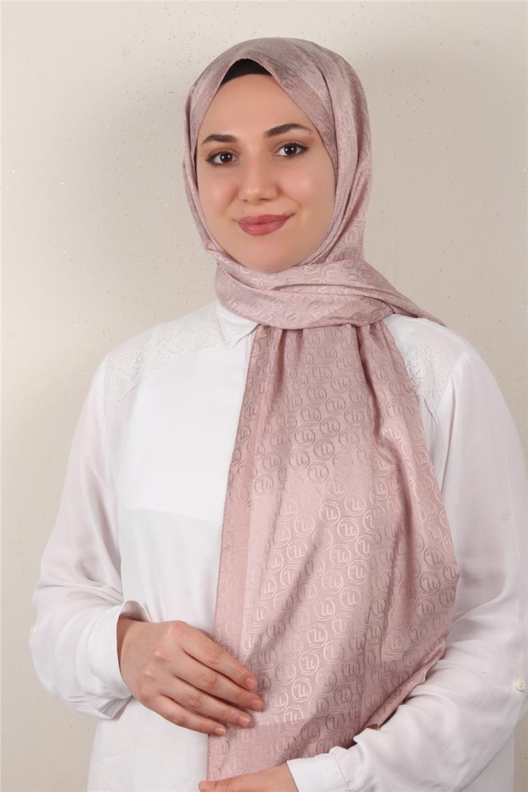 Monogram Şal 145-39 Açık Pudra