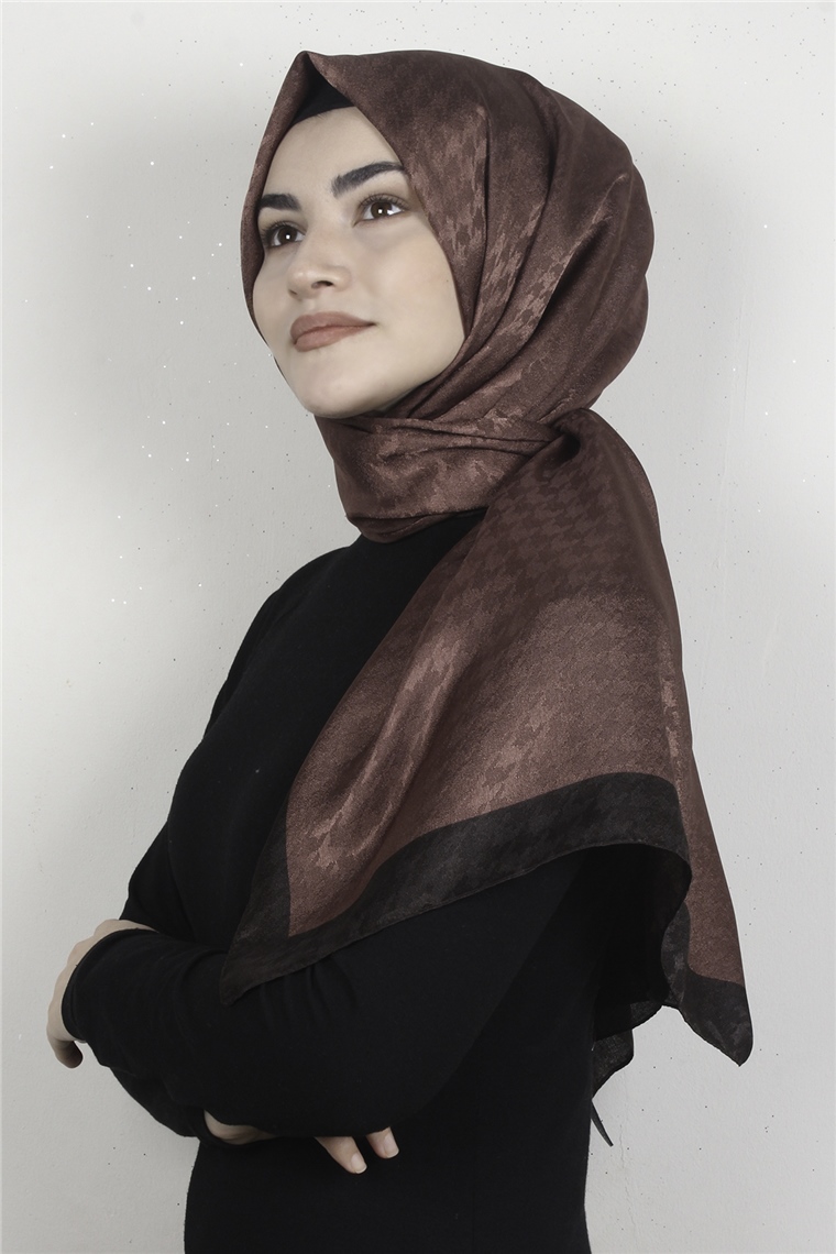 Monogram Şal 149-1 Kızıl Toprak