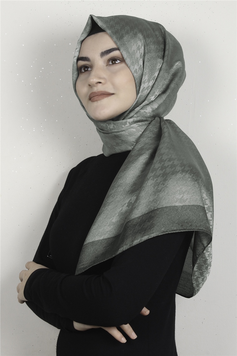 Monogram Şal 149-2 Küf Yeşili