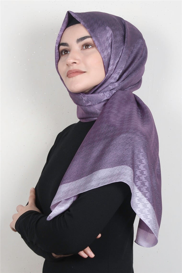 Monogram Şal 149-4 Lila