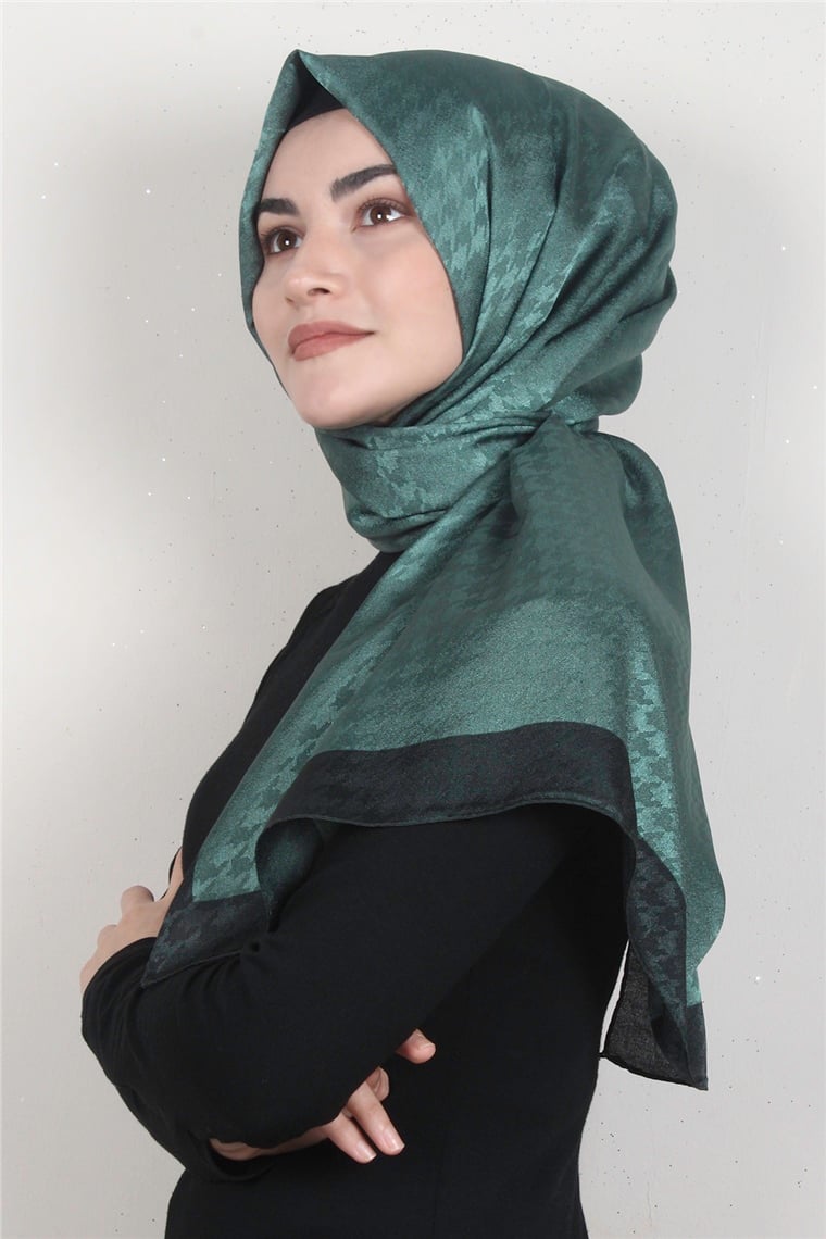 Monogram Şal 149-8 Yeşil