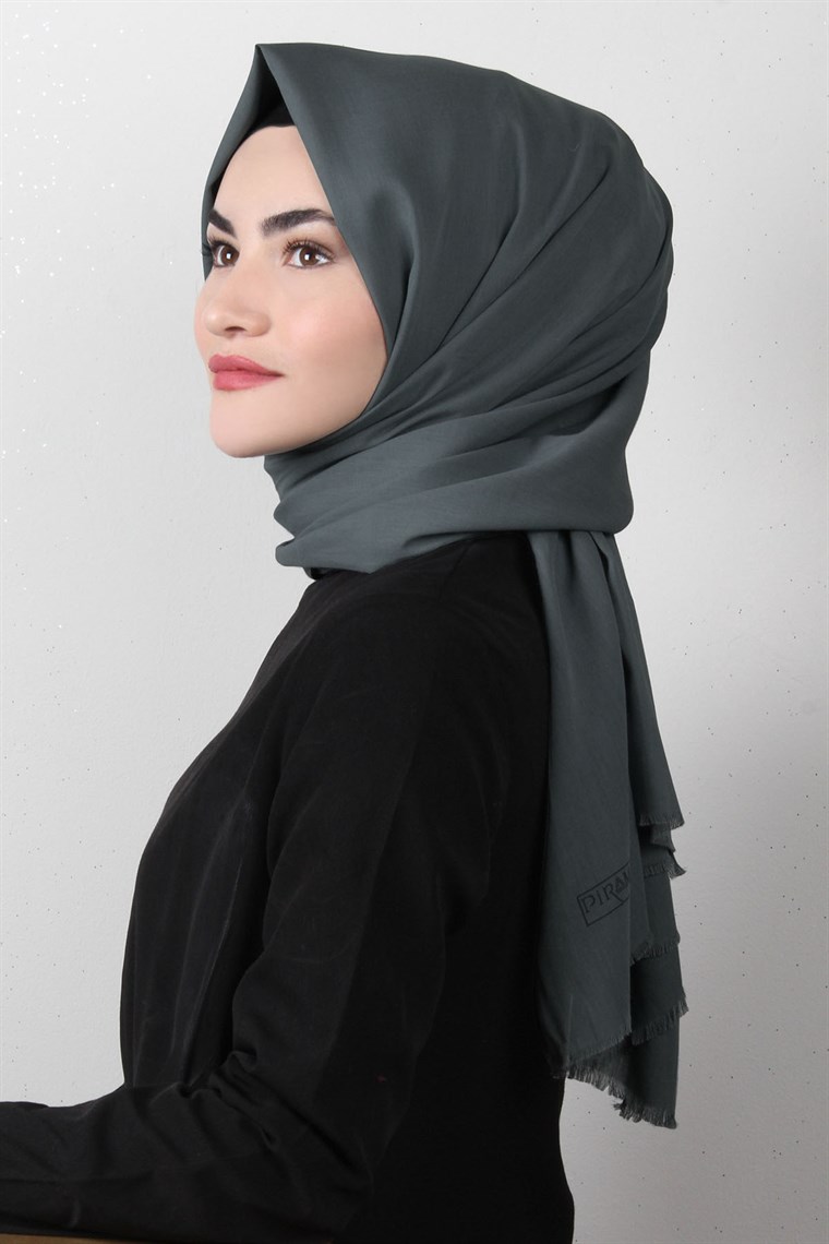 Natural Pamuk Şal 1493-12 Duman Rengi