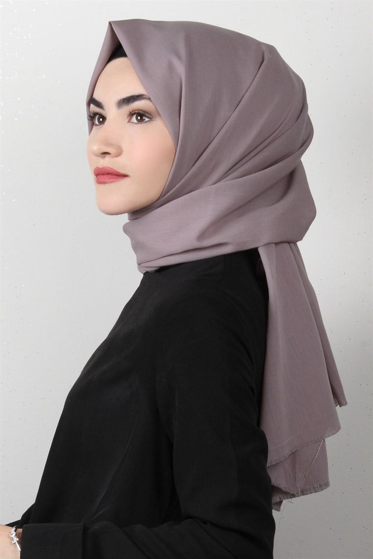 Natural Pamuk Şal 1493-17 Lila