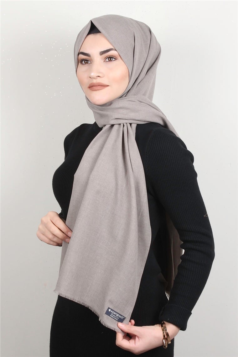 Natural Pamuk Şal 1495-12 Taş