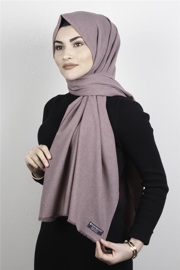 Natural Pamuk Şal 1495-31 Leylak
