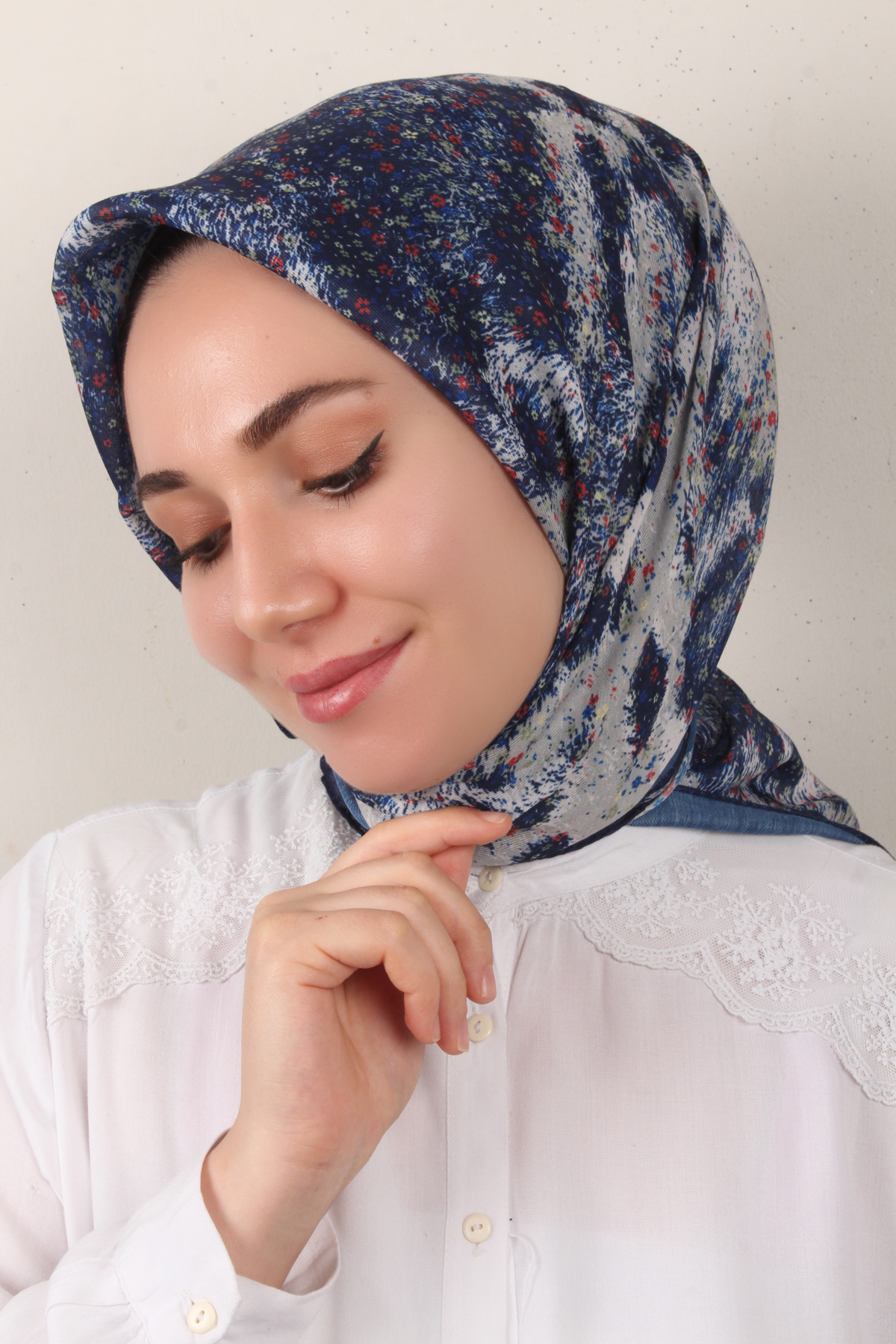 Nirvana Soft Eşarp 3344-6 Lacivert