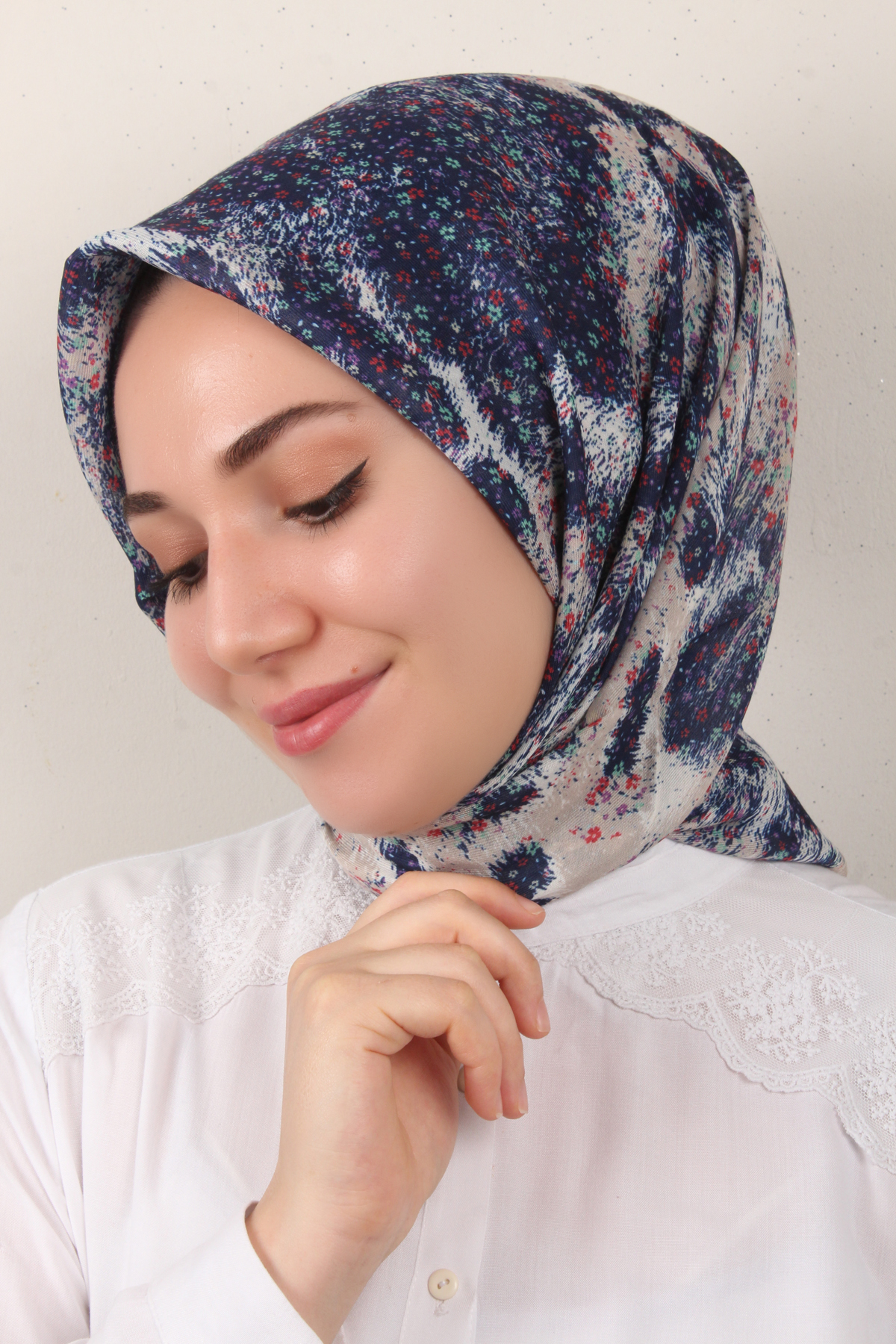 Nirvana Soft Eşarp 3344-9 Parlament Mavisi