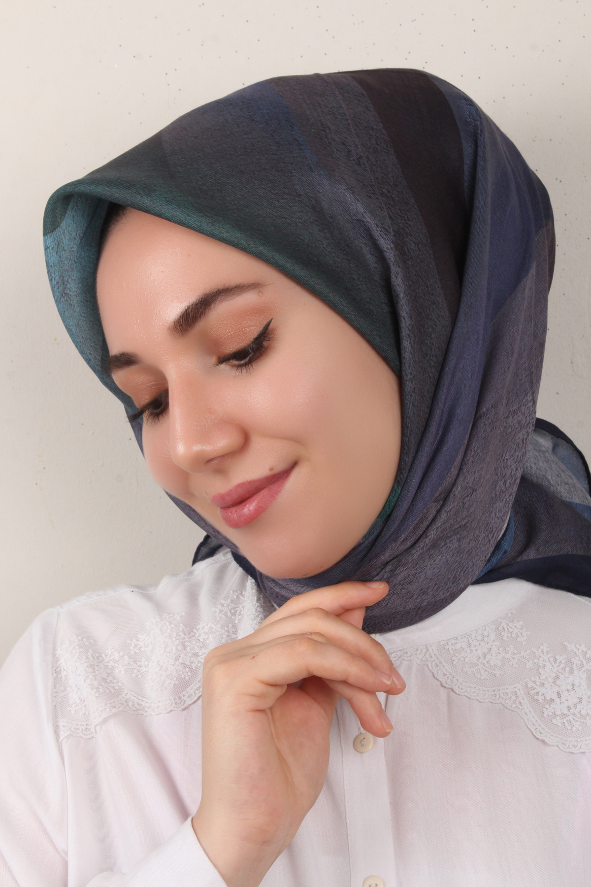 Nirvana Soft Eşarp 3346-5 Lacivert