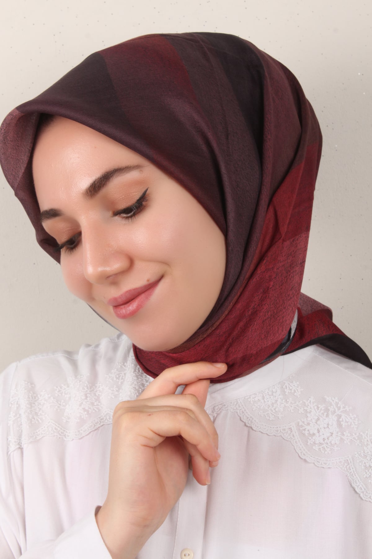 Nirvana Soft Eşarp 3346-7 Bordo