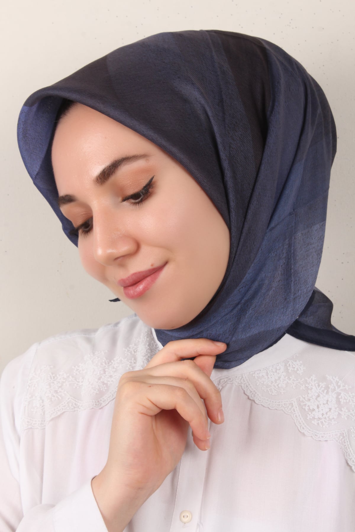 Nirvana Soft Eşarp 3346-9 Lacivert