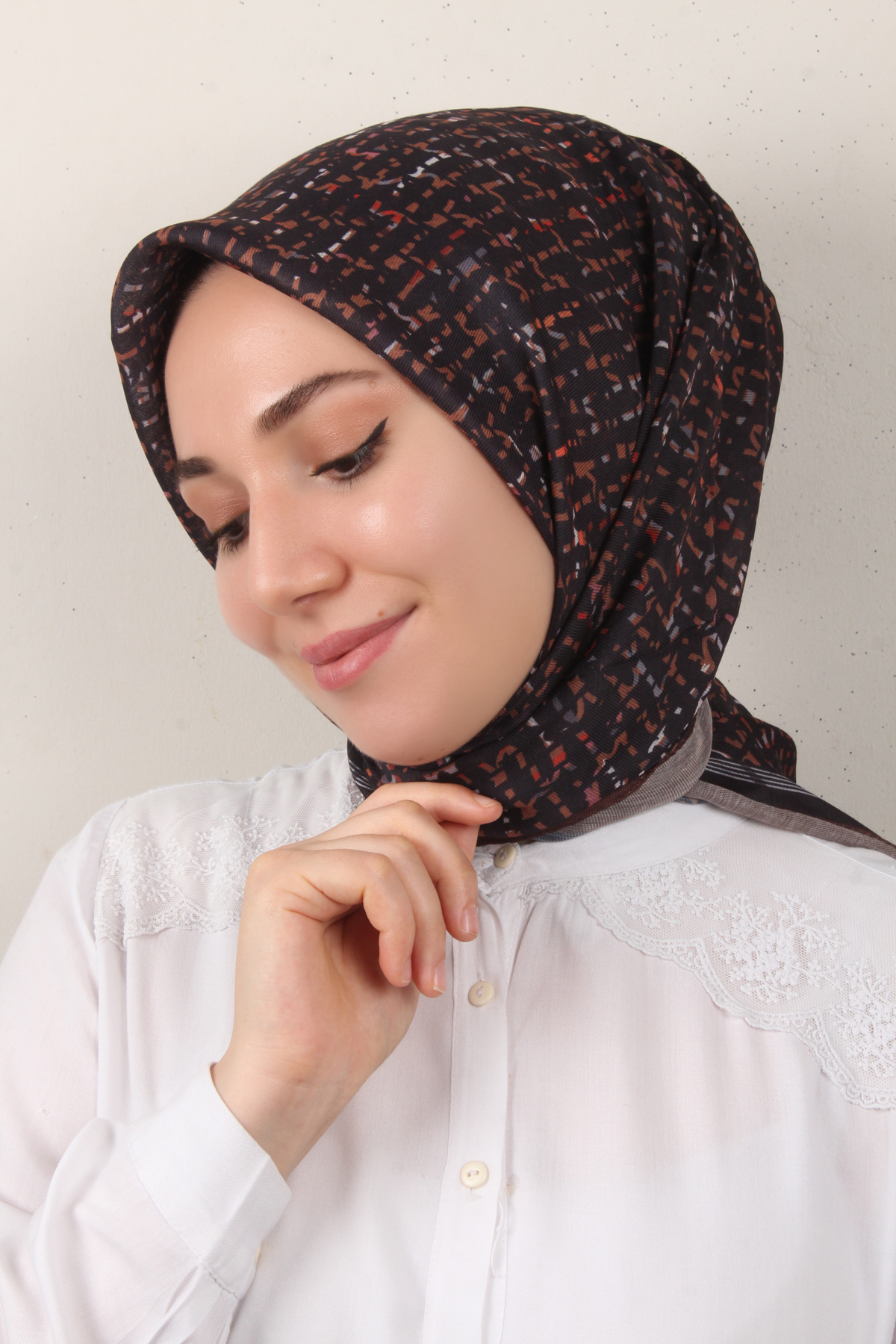 Nirvana Soft Eşarp 3347-15 Acı Kahve