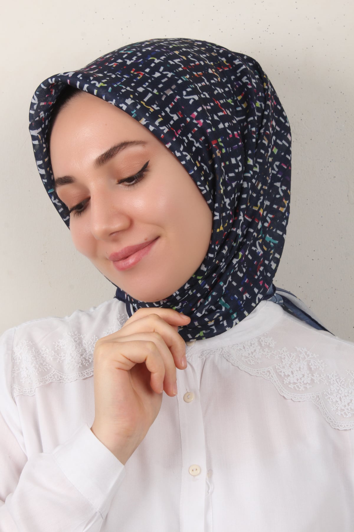 Nirvana Soft Eşarp 3347-16 Lacivert