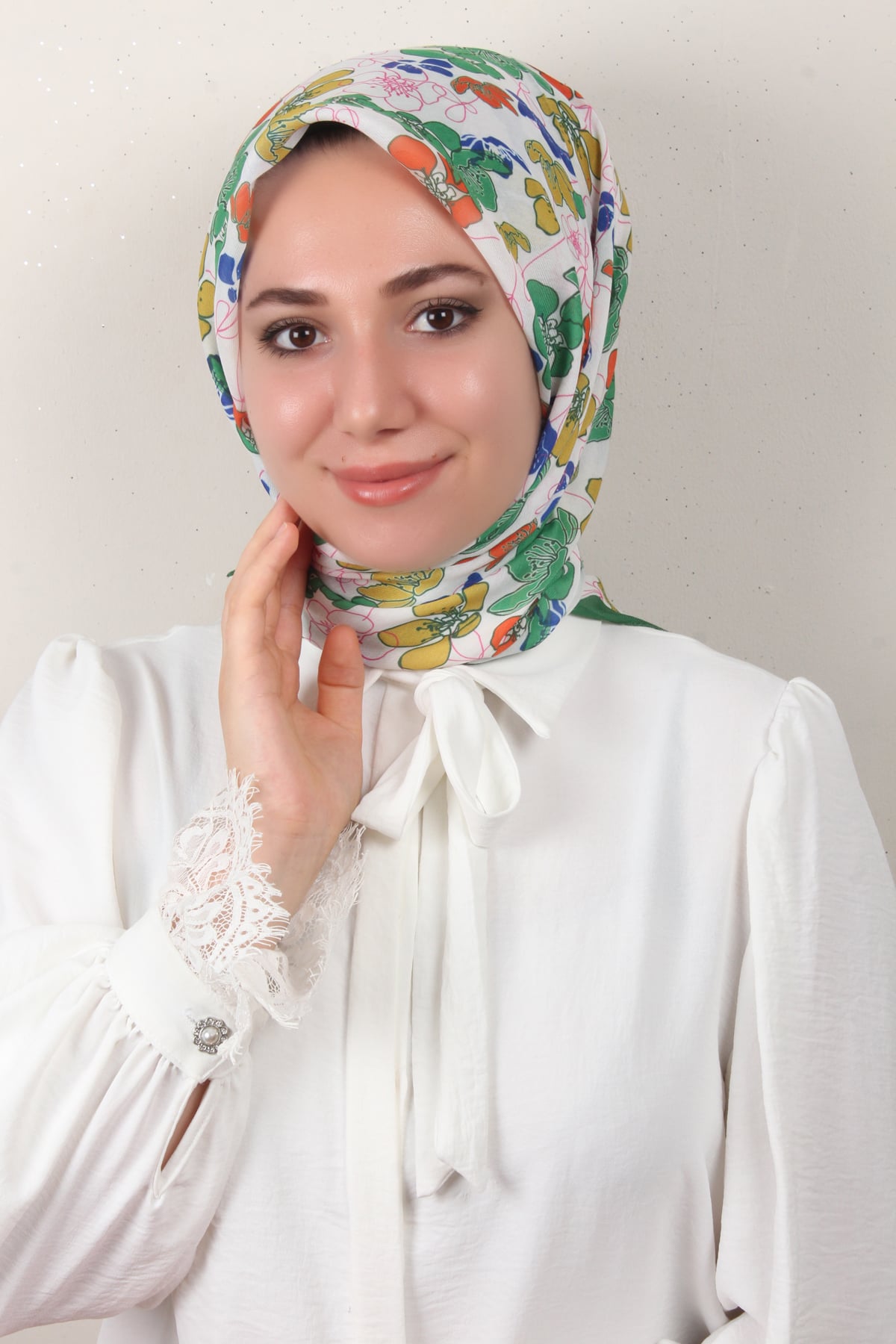 Nirvana Soft Eşarp 8093-8 Yeşil