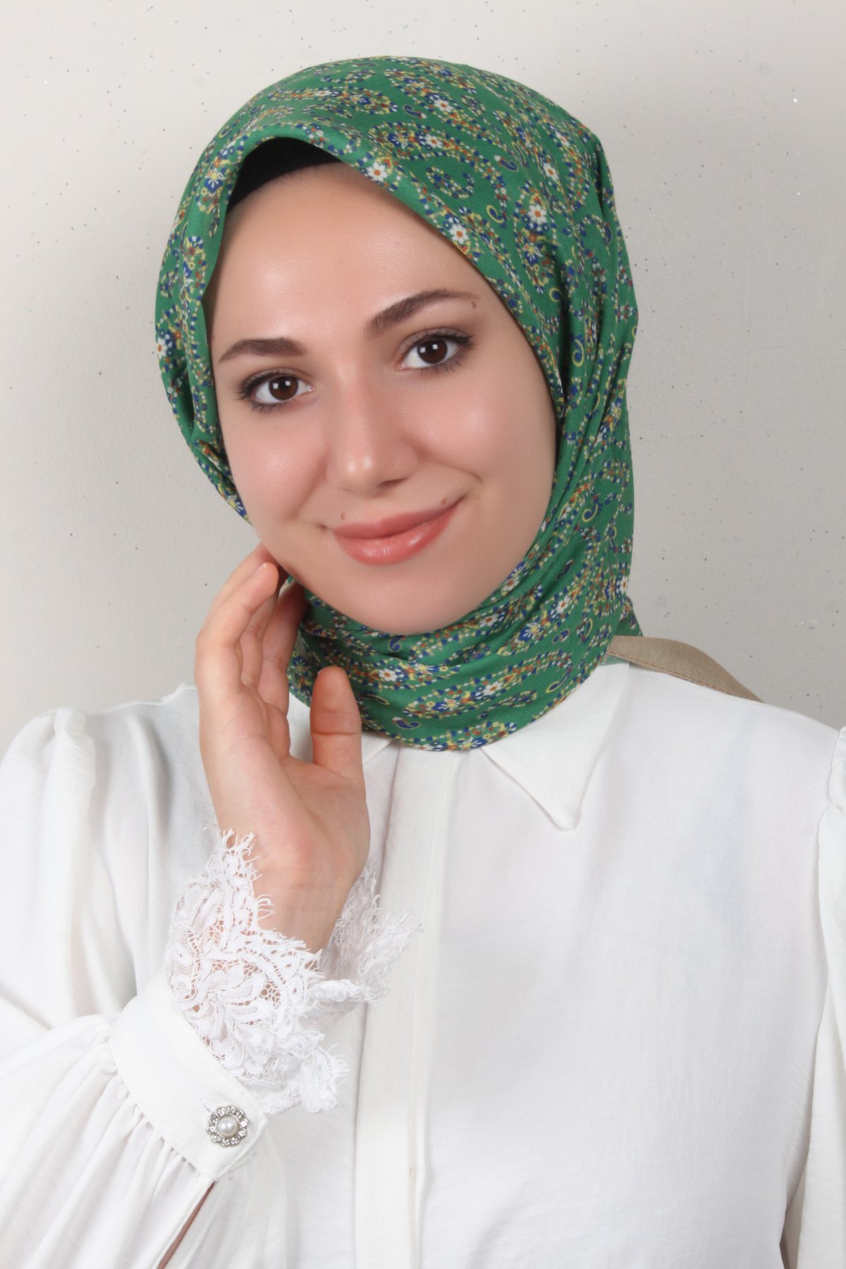 Nirvana Soft Eşarp 8094-6 Yeşil