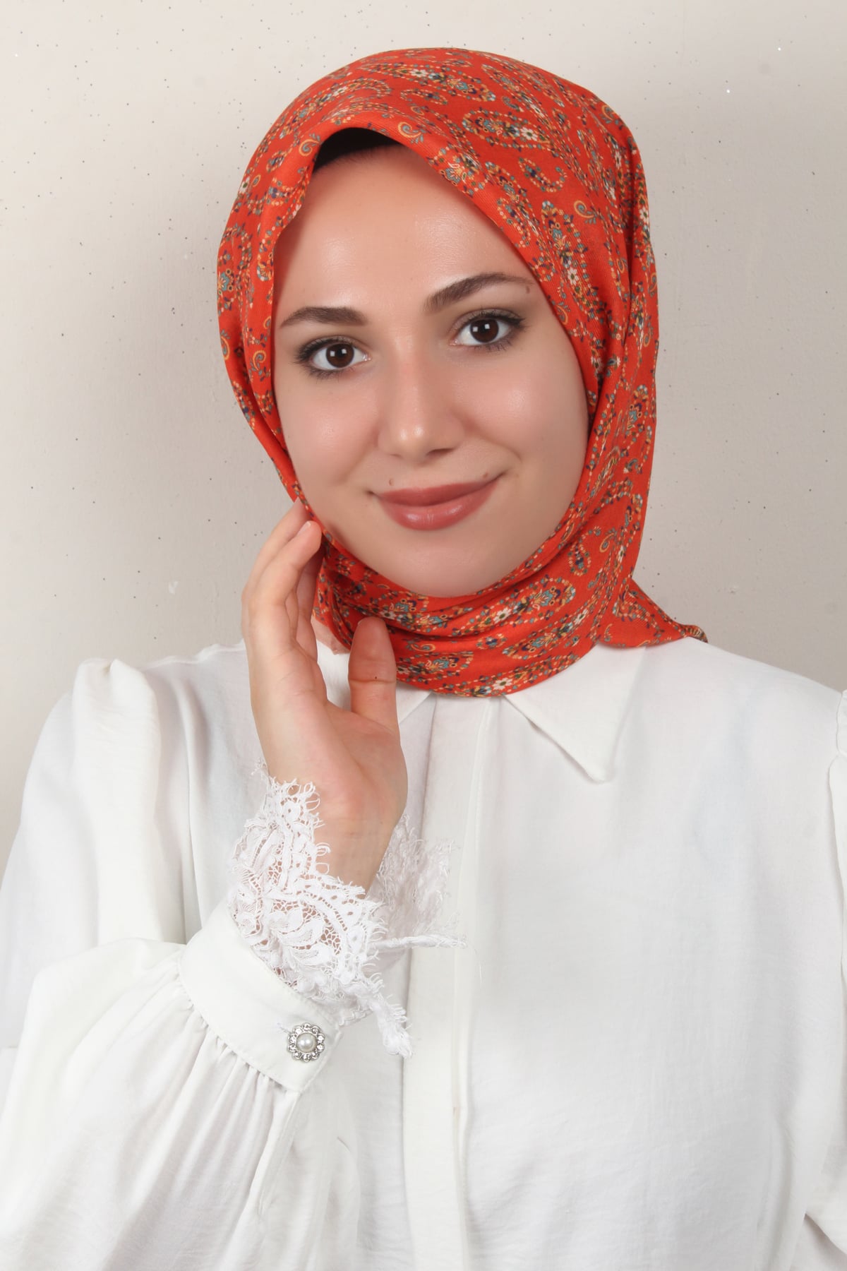 Nirvana Soft Eşarp 8094-7 Turuncu