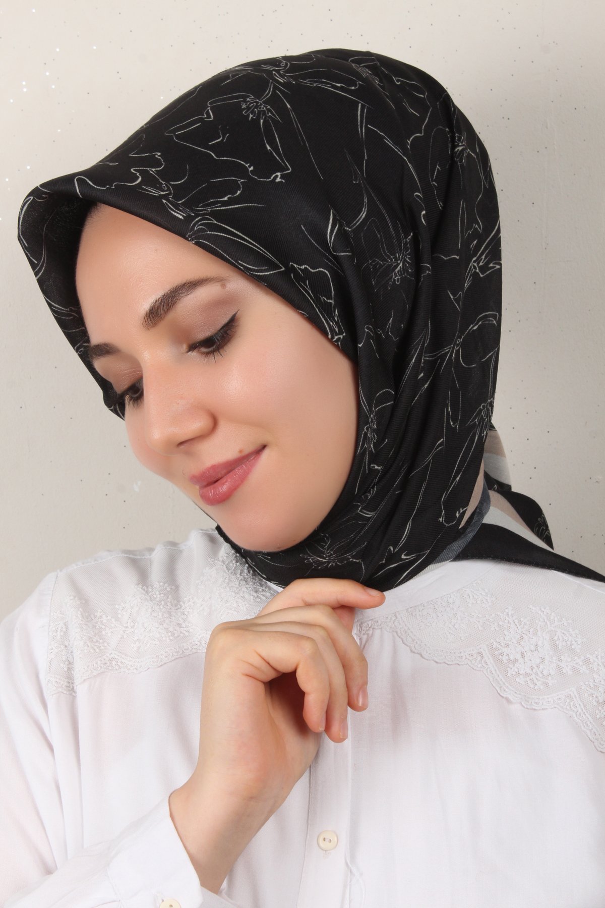 Nirvana Soft Eşarp 8098-13 Siyah