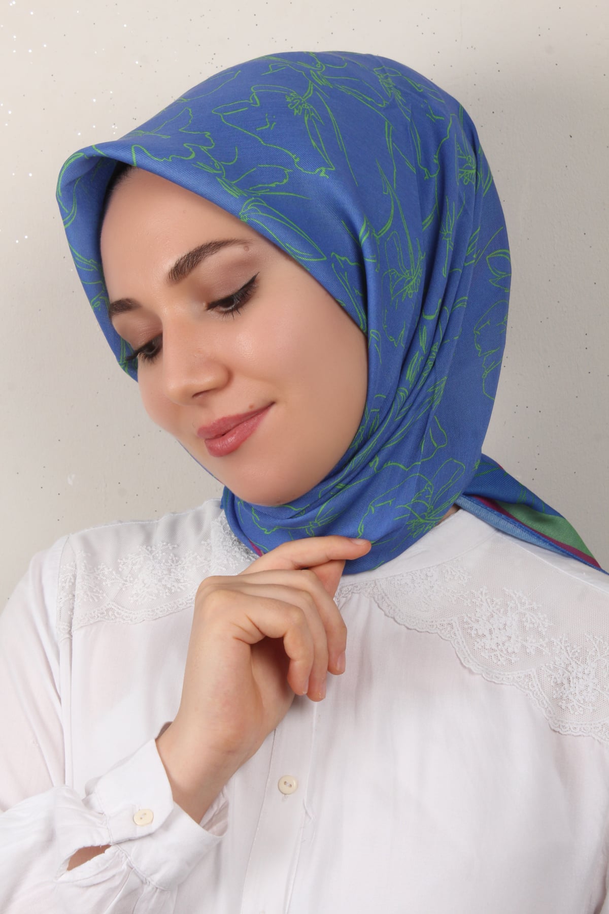 Nirvana Soft Eşarp 8098-14 İndigo