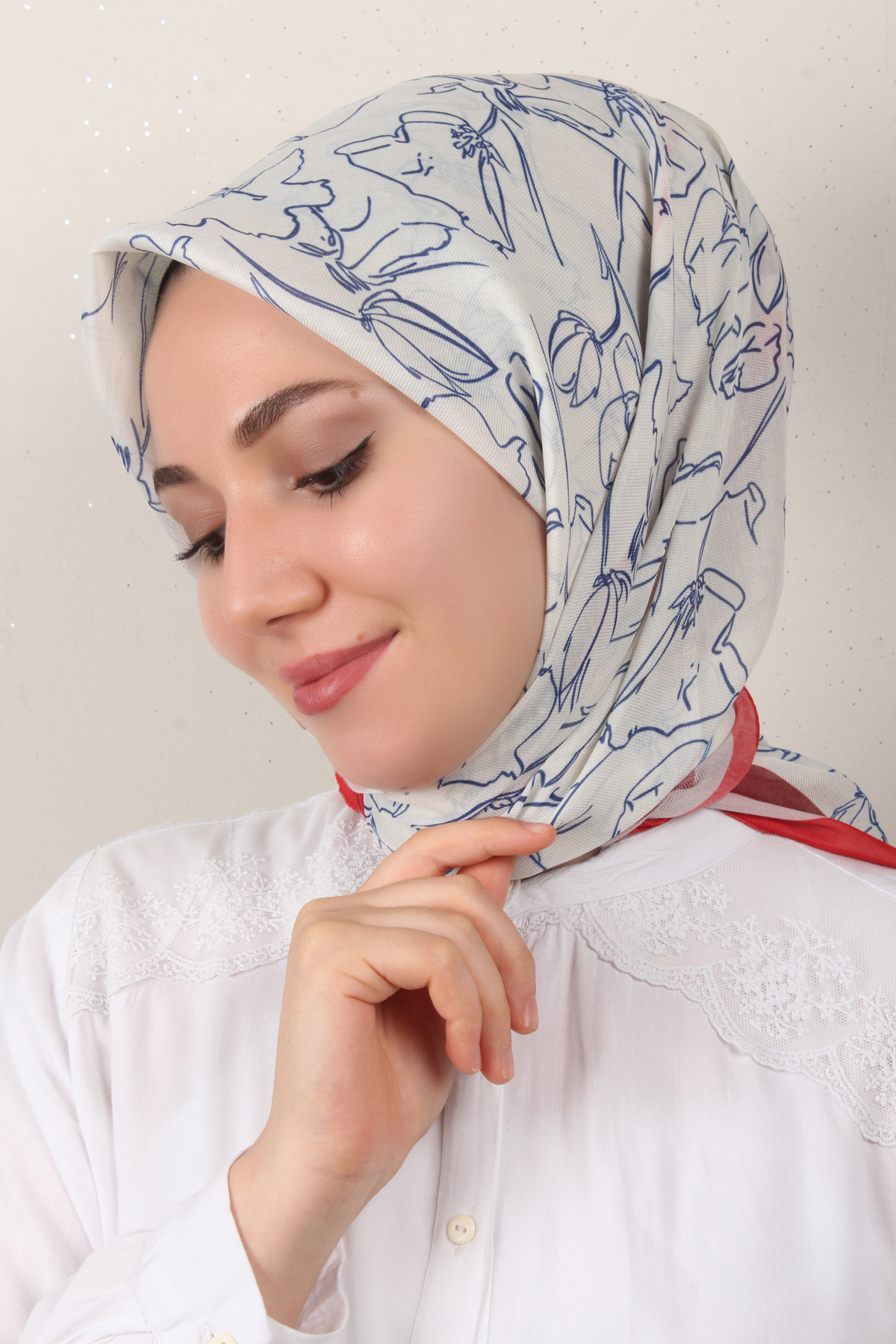 Nirvana Soft Eşarp 8098-6 Kırmızı