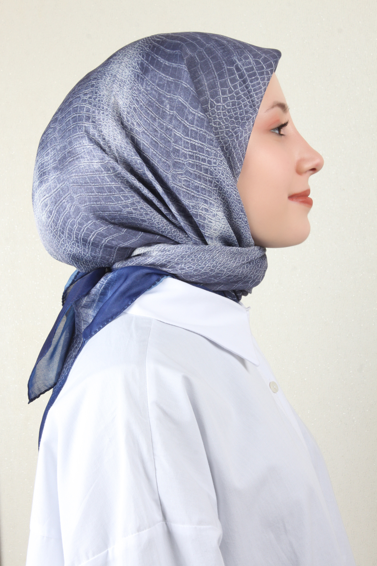 Nirvana Soft Eşarp 8103-7 Gece Mavisi