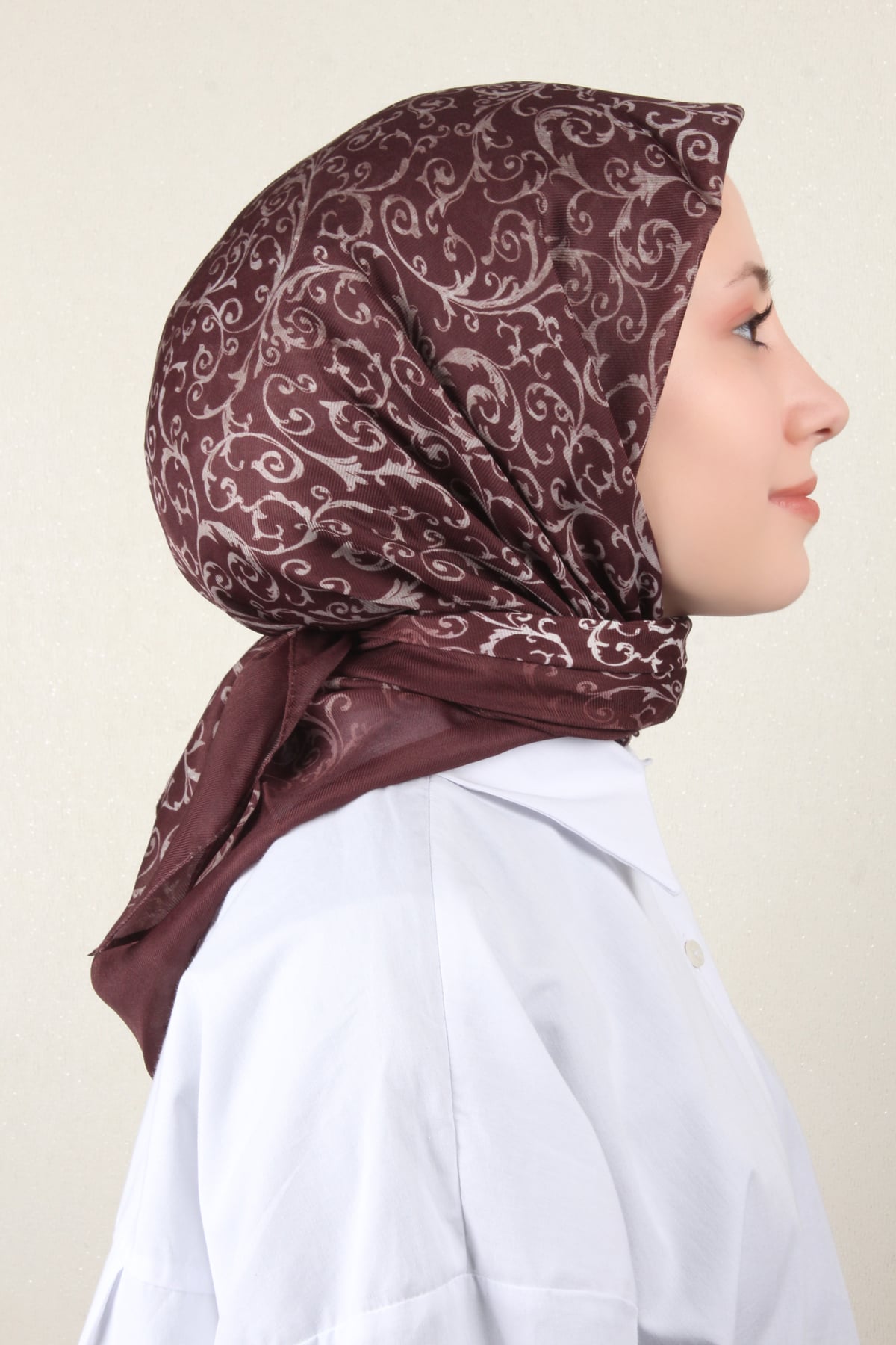 Nirvana Soft Eşarp 8104-8 Kahverengi