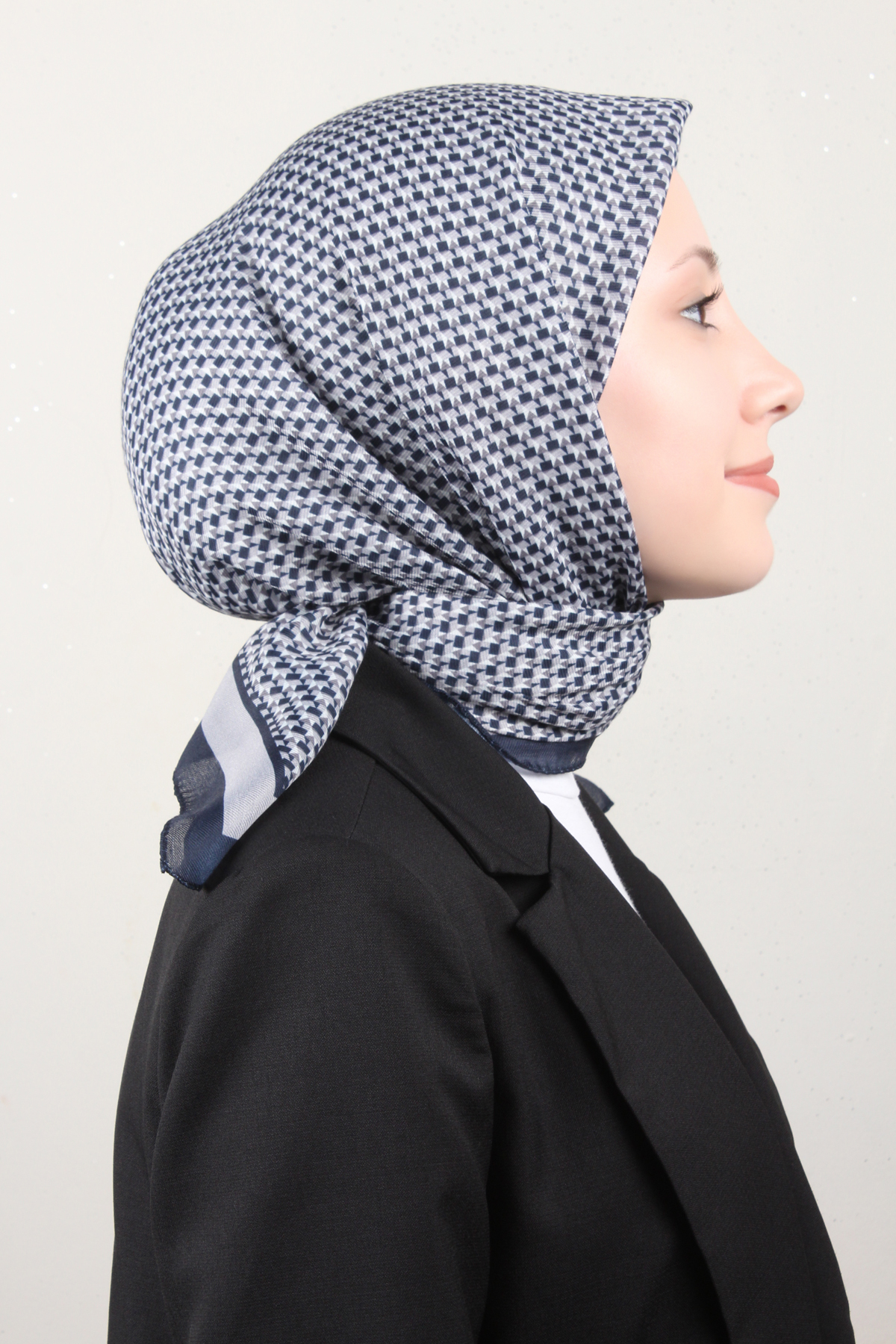 Nirvana Soft Eşarp 8107-14 Lacivert