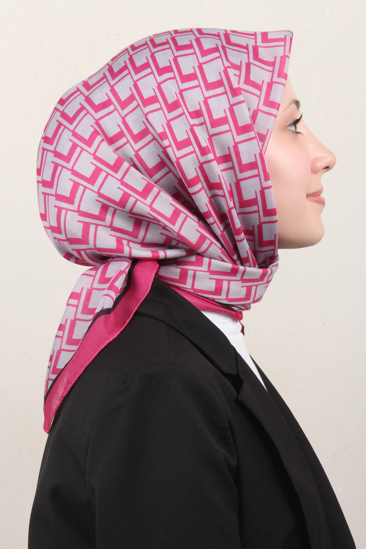 Nirvana Soft Eşarp 8110-11 Pembe-Gri