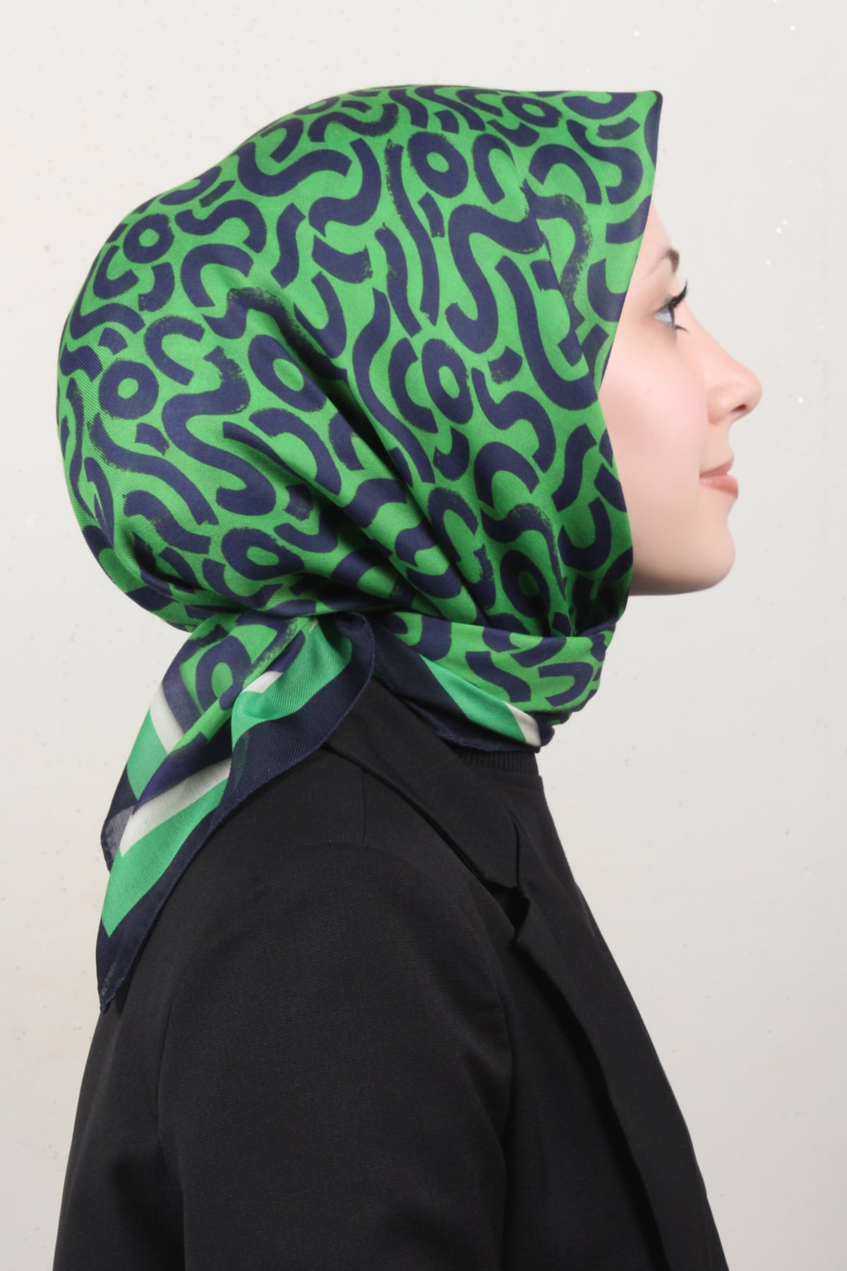 Nirvana Soft Eşarp 8111-6 Laci-Yeşil