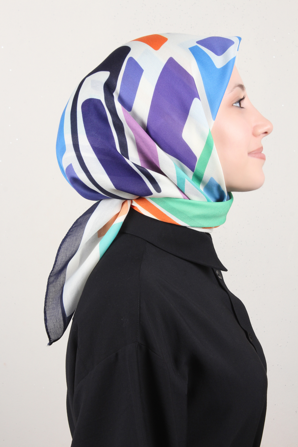 Nirvana Soft Eşarp 8116-12 Lacivert