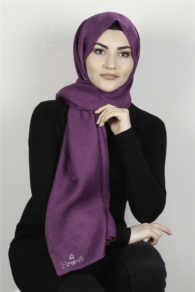 Olivya Simli Şal 4001-4 Fuşya 