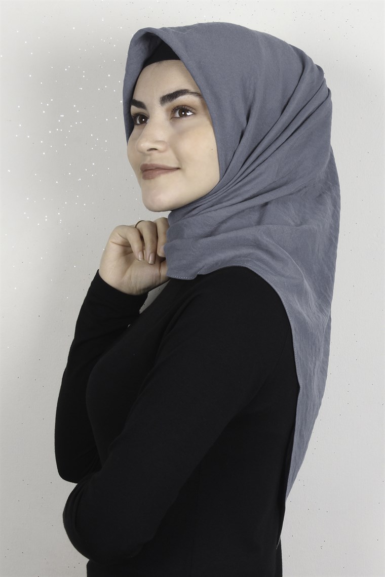 Pamuk Caz Eşarp 4651-11 Füme