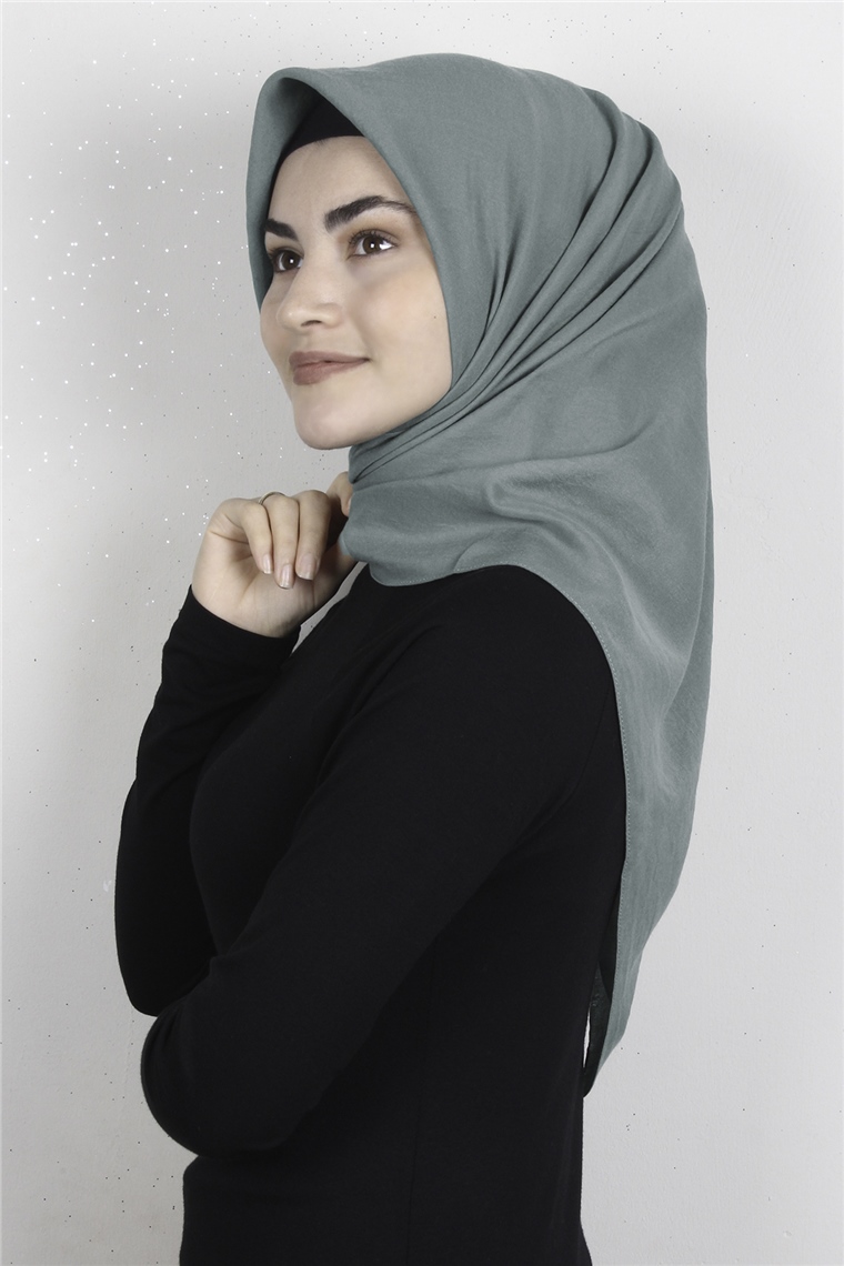 Pamuk Caz Eşarp 4651-16 Mint Yeşili