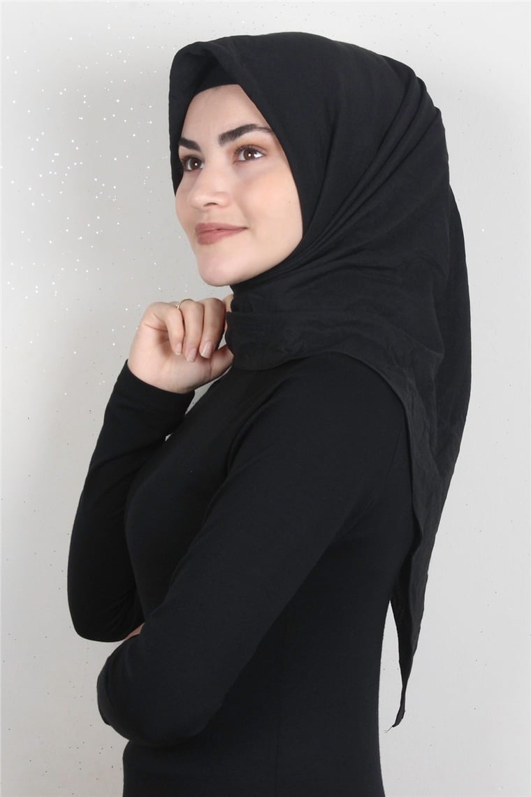Pamuk Caz Eşarp 4651-9 Siyah