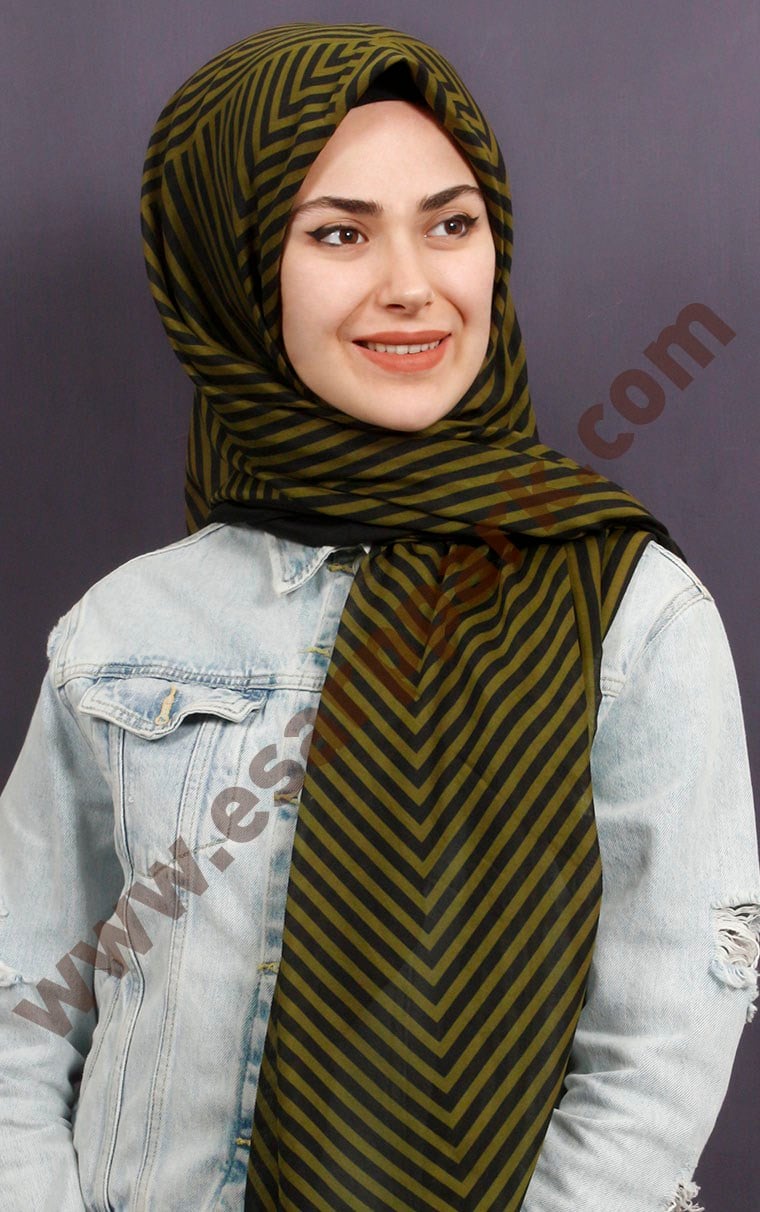 Pamuklu 140x140 Cm Eşarp 1070-23