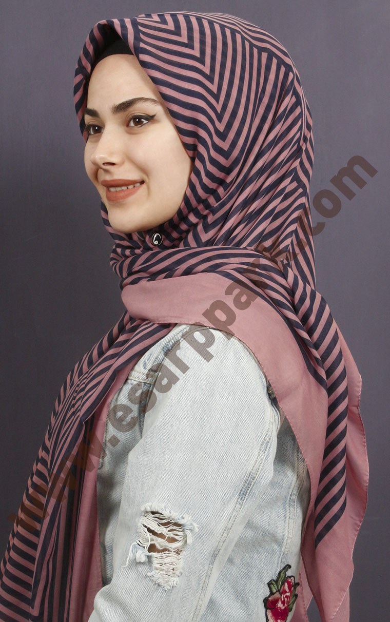 Pamuklu 140x140 Cm Eşarp 1070-24