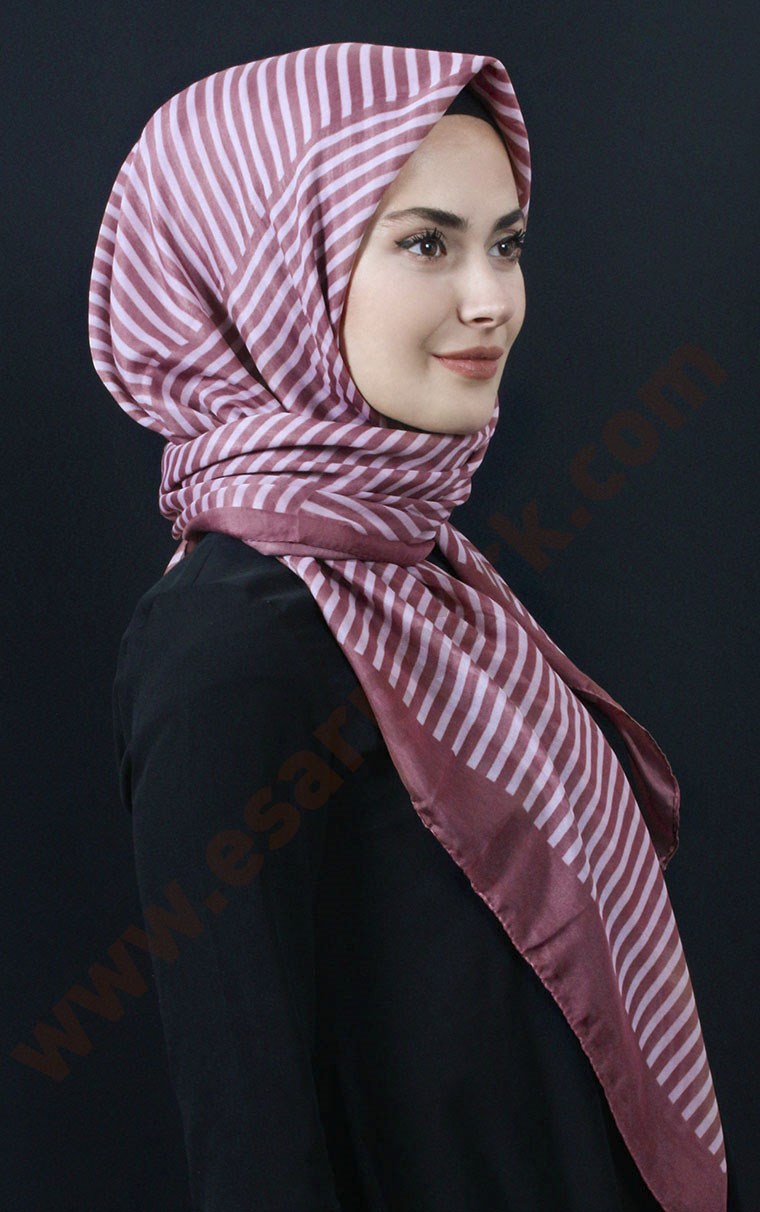 Pamuklu 140x140 Cm Eşarp 1070-28