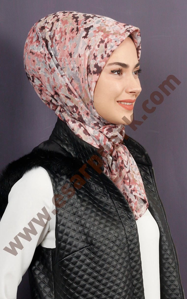 Pamuklu 140x140 Cm Eşarp 1070-4