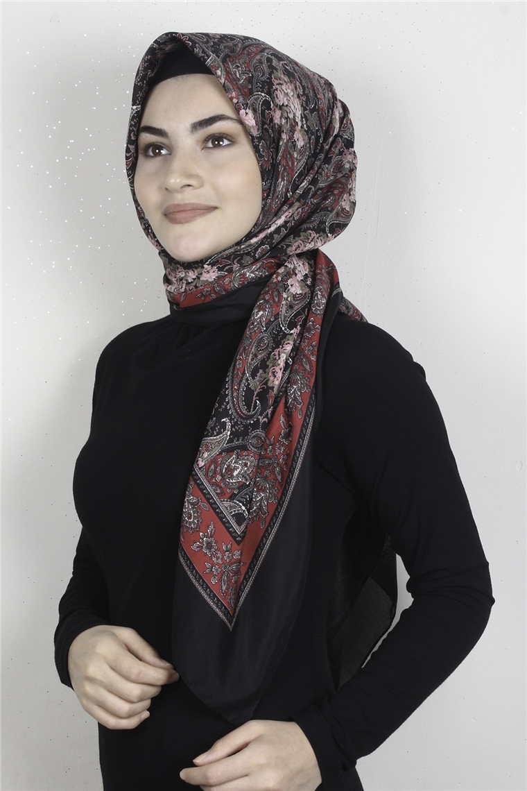 Pamuklu 140x140 Cm Eşarp 1070-67