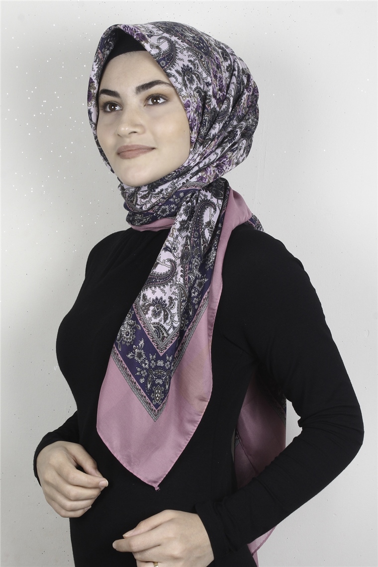 Pamuklu 140x140 Cm Eşarp 1070-68