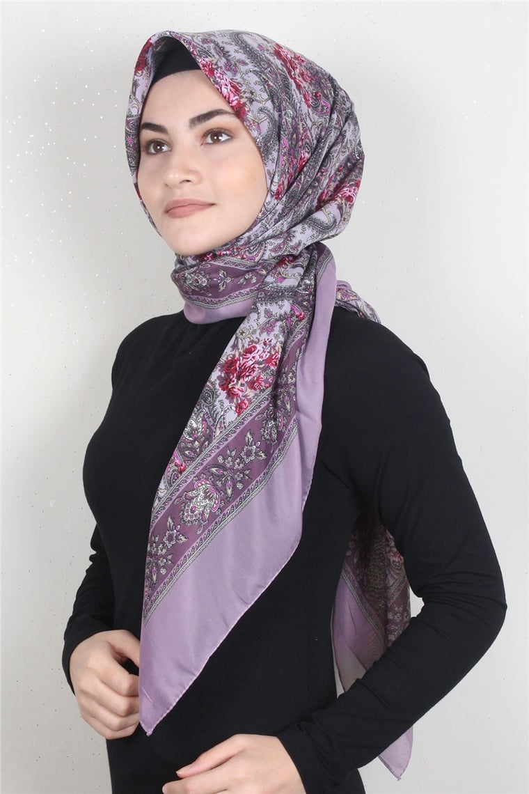 Pamuklu 140x140 Cm Eşarp 1070-69