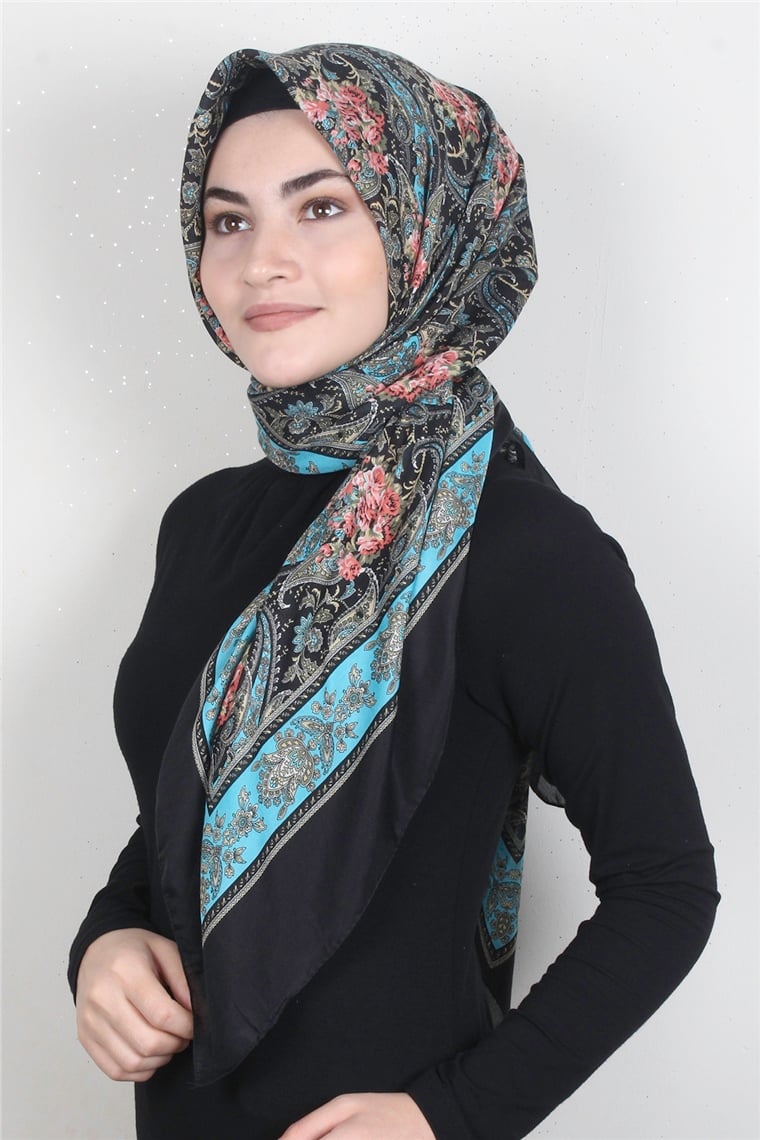 Pamuklu 140x140 Cm Eşarp 1070-71