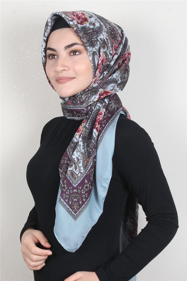 Pamuklu 140x140 Cm Eşarp 1070-74