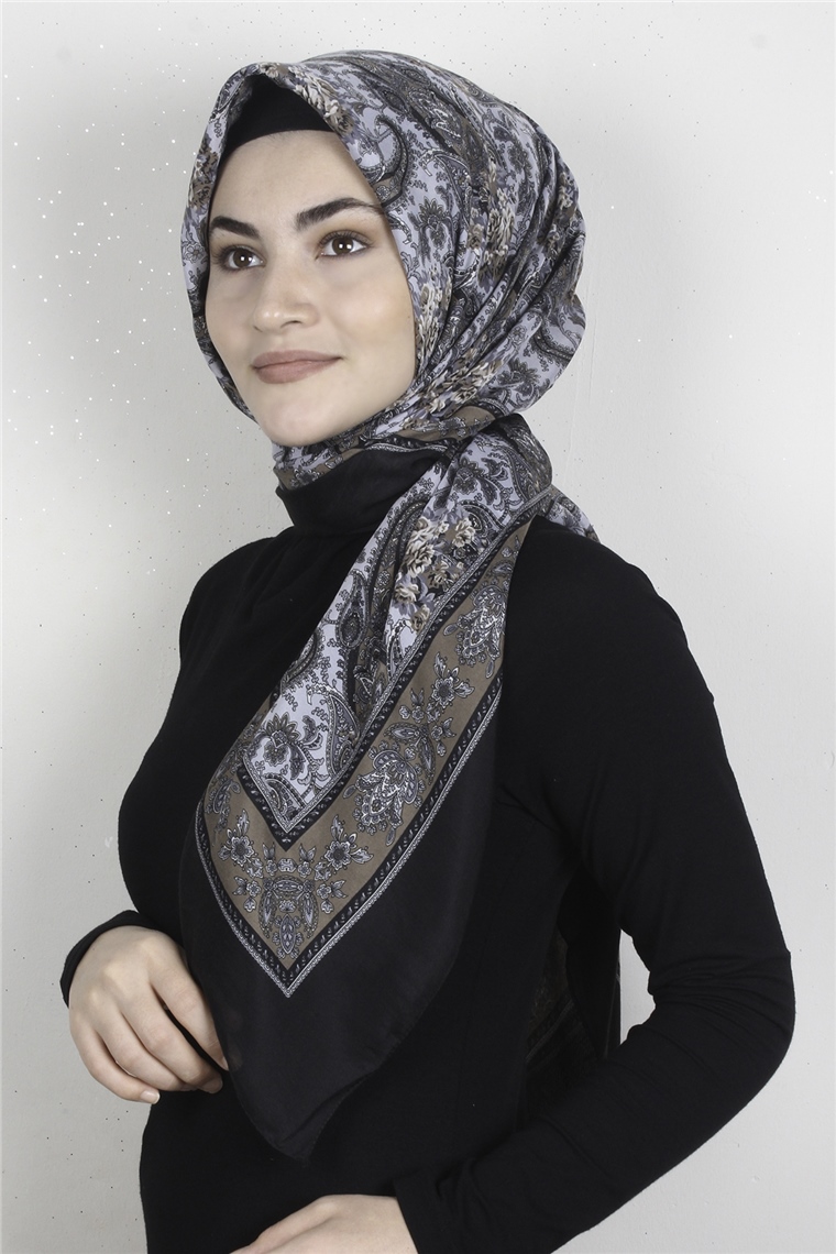 Pamuklu 140x140 Cm Eşarp 1070-75