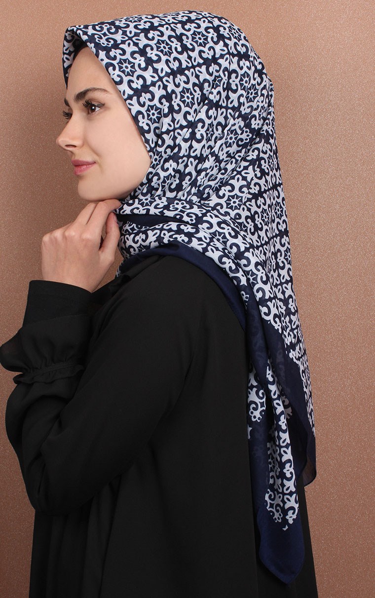 Pamuklu 140x140 Cm Eşarp 1074-1