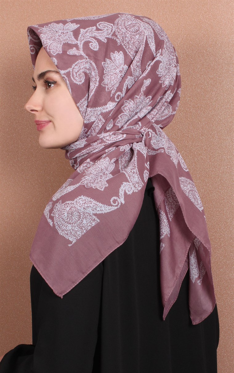 Pamuklu 140x140 Cm Eşarp 1088-8