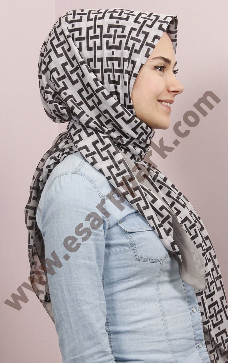 Pamuklu 140x140 Cm Eşarp 1097-19