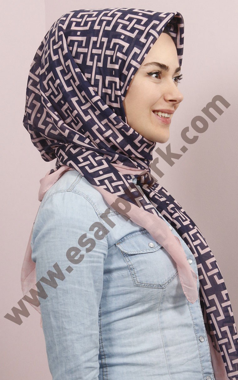 Pamuklu 140x140 Cm Eşarp 1097-26
