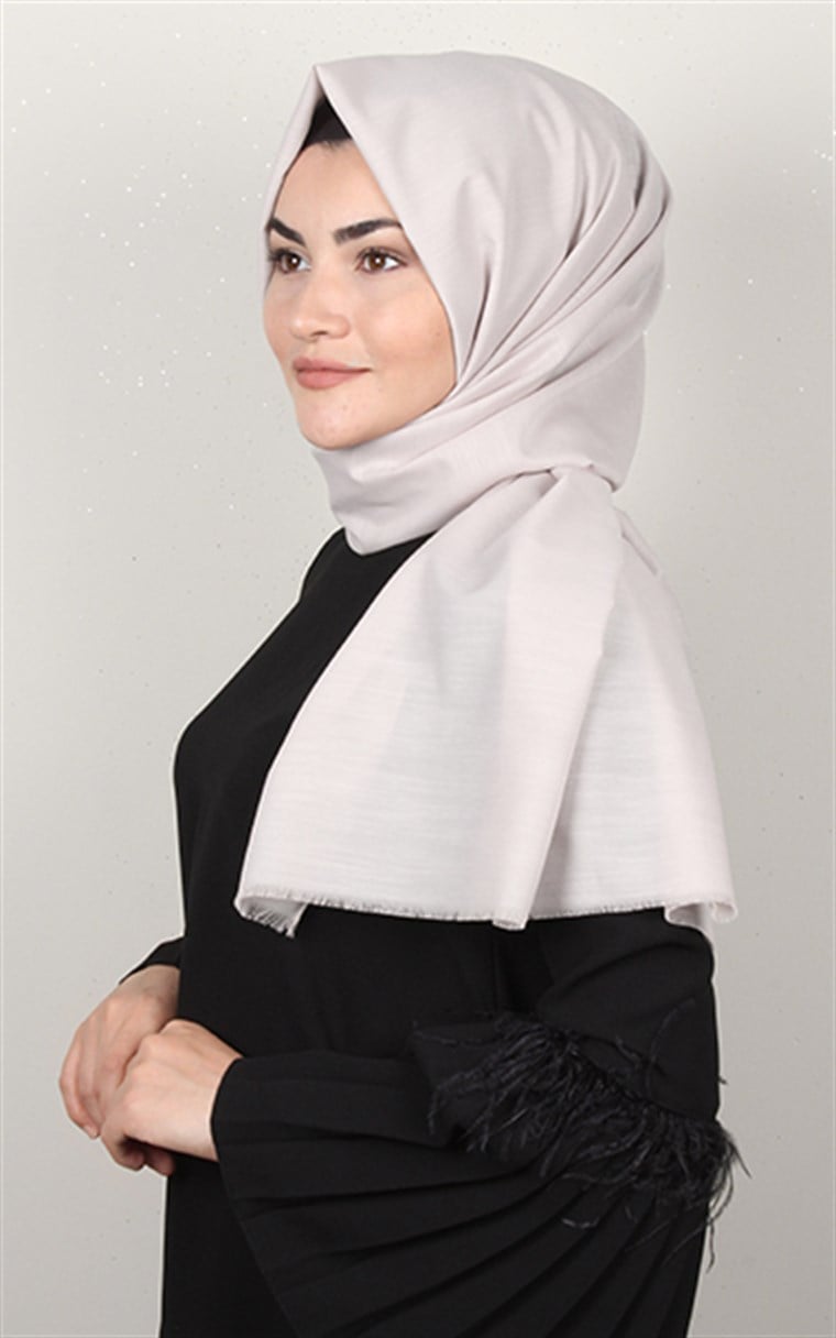 Pamuklu Ağaç Kabuğu Şal 1654-9 Taş