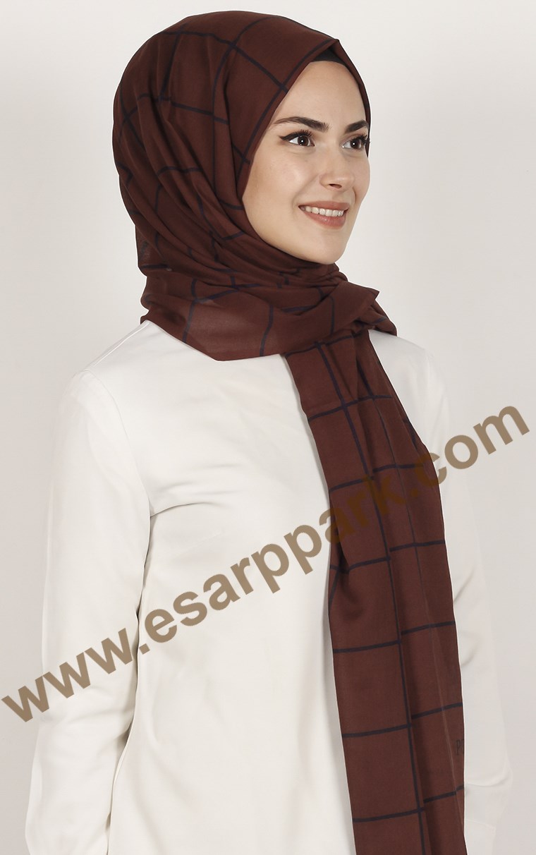 Pamuklu Desenli Şal 5253-15